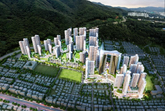 은행주공 재건축 조감도